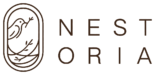 nestoria logo transparent brand brown